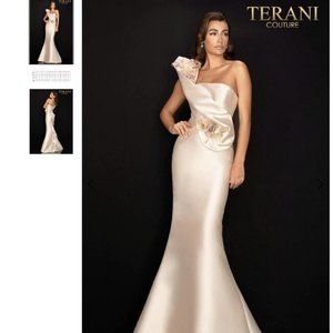 Terani Couture 2011E2424 One Shoulder Long Gown